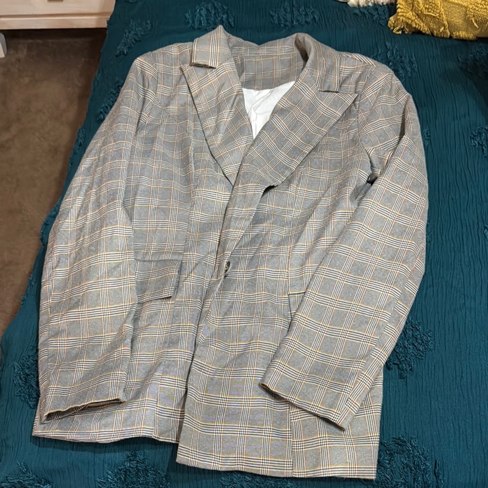 Women’s Plaid Blazer Jacket SOLd‼️‼️